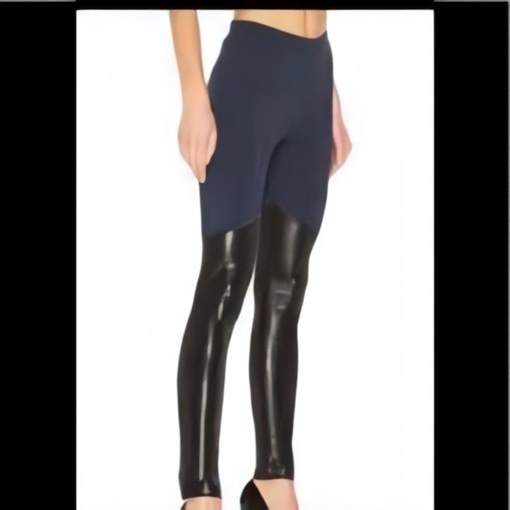 NWT BCBG HAWKINS FAUX LEATHER LEGGINGS - Picture 3 of 16